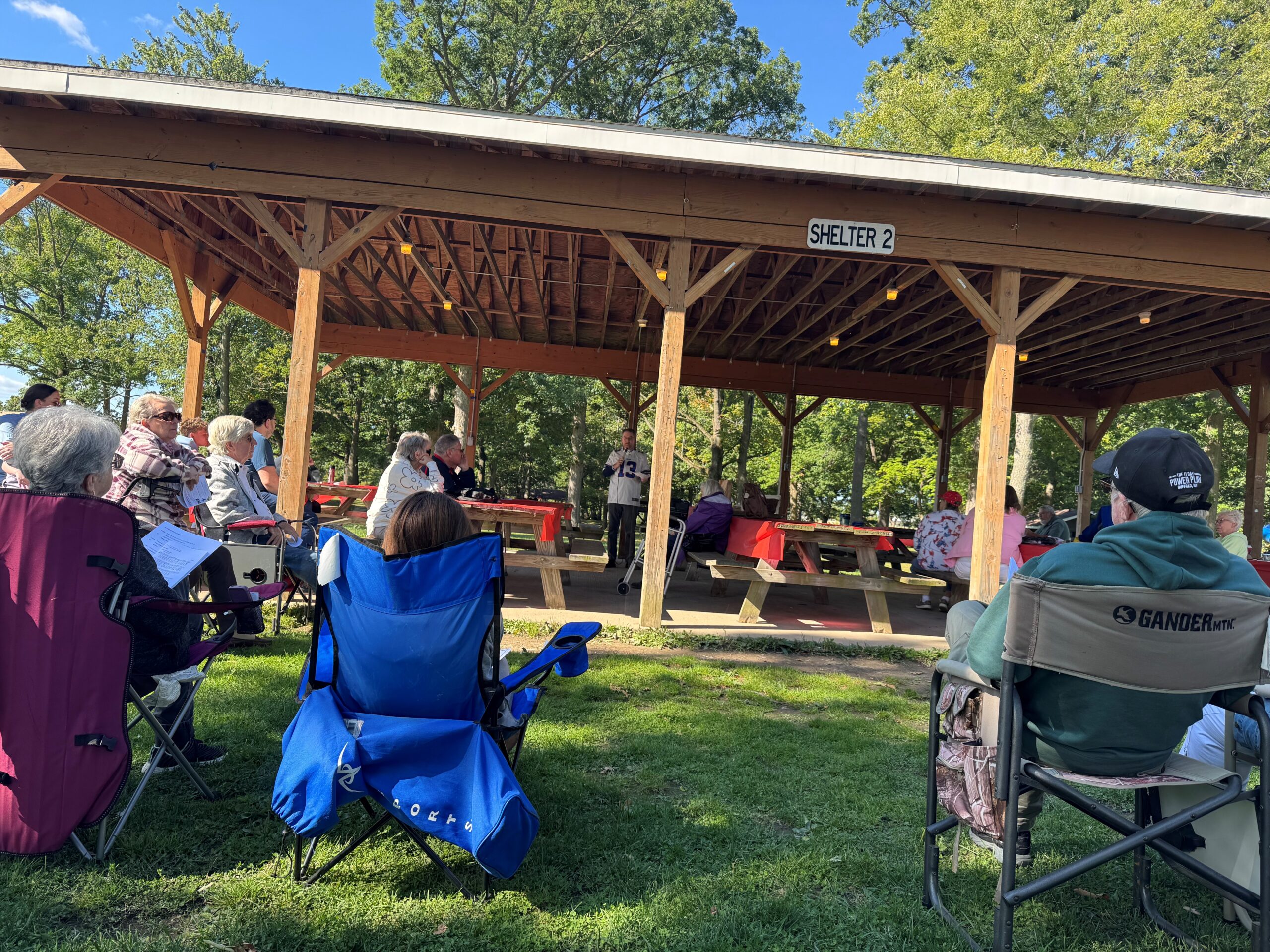 Outdoor worship and fellowship at Good Shepherd